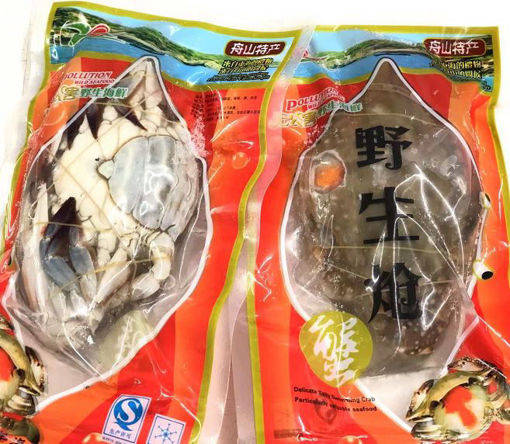 图片 只接受express快递！野生特大号 红膏炝蟹 netto 300g/400g 产品信息见图二标签