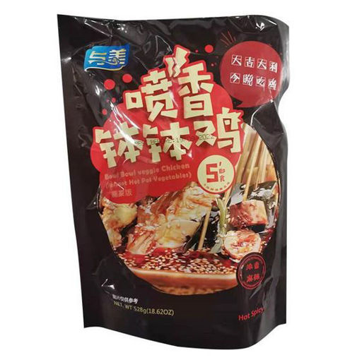 图片 与美 开袋即食钵钵鸡 浓香麻辣豆干版 528g