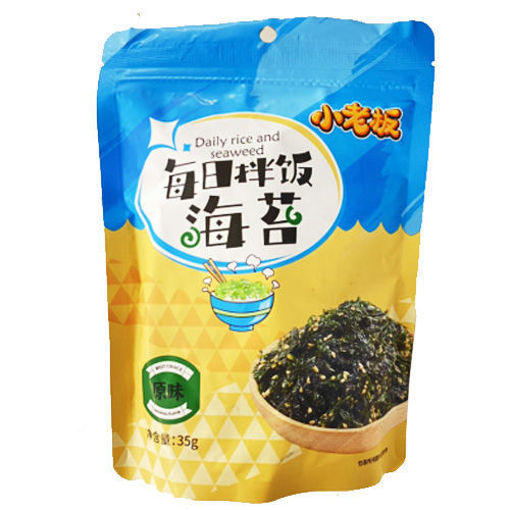 图片 小老板 每日拌饭海苔 原味 蓝袋 35g