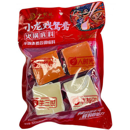 图片 小龙坎 鸳鸯火锅底料 (2x白汤 2x牛油麻辣) 320g