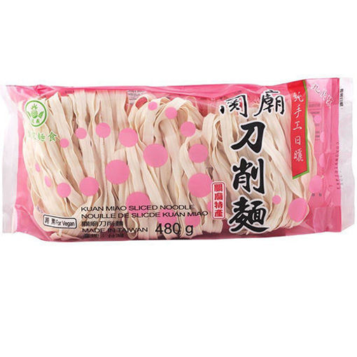 图片 台湾 福成 粉红袋 关庙刀削面 480g 日期见内页