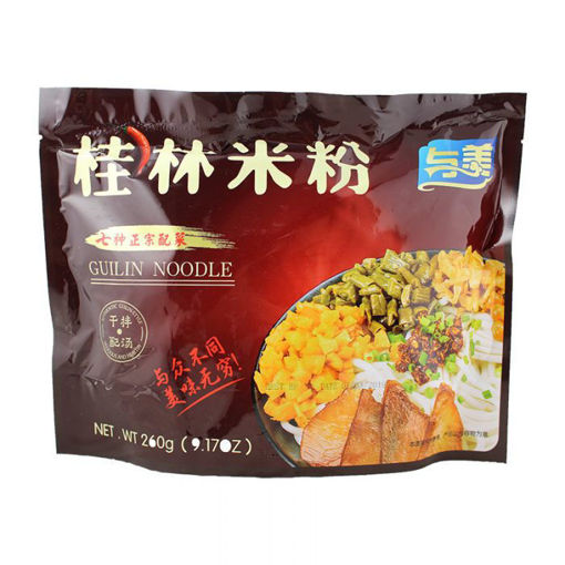 图片 与美 袋装桂林米粉 超大包带配菜 260g  日期见内页