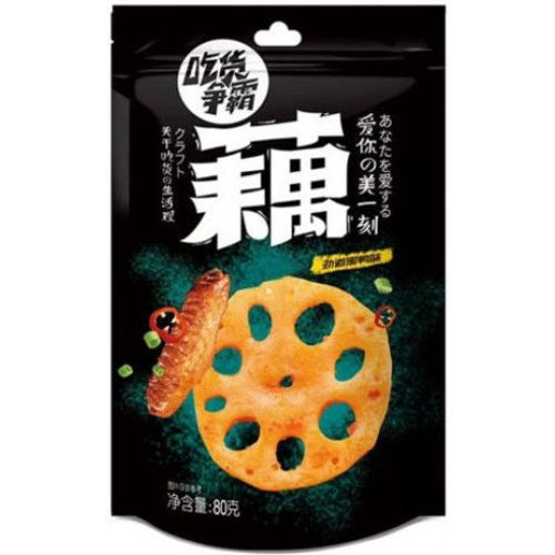 图片 与美卤藕 劲道黑鸭味藕片 100g 