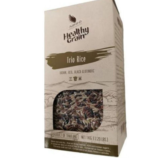 图片 SAWAT 营养三色米 三宝米 (紫米 黑米 糙米) 1kg 日期见内页
