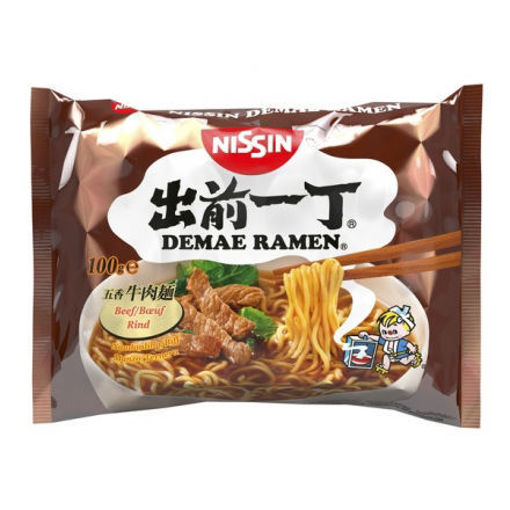 图片 Nissin日清 出前一丁 五香牛肉汤面 100g (Beef) 日期见内页