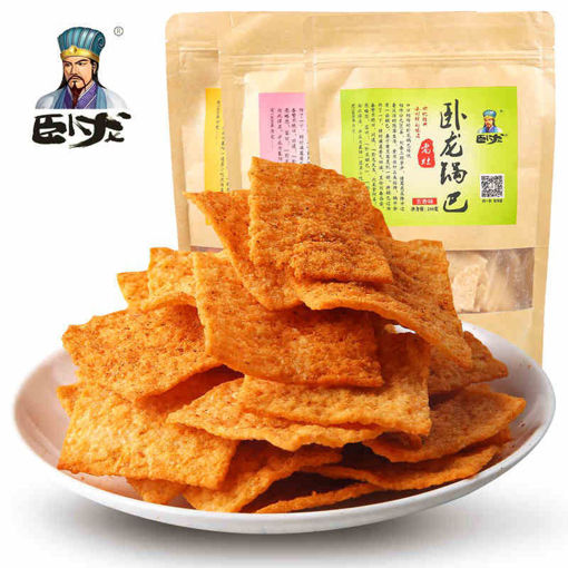 图片 卧龙 手工老灶锅巴 五香味 200g 日期见内页