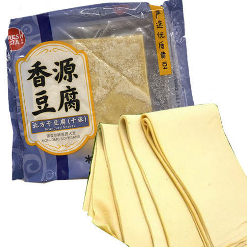 图片 香源 北方干豆腐 千张豆腐 (冰冻厚百叶) 190g