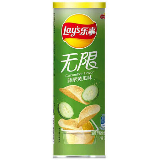 图片 乐事薯片 翡翠黄瓜味 罐装 90g 日期见内页