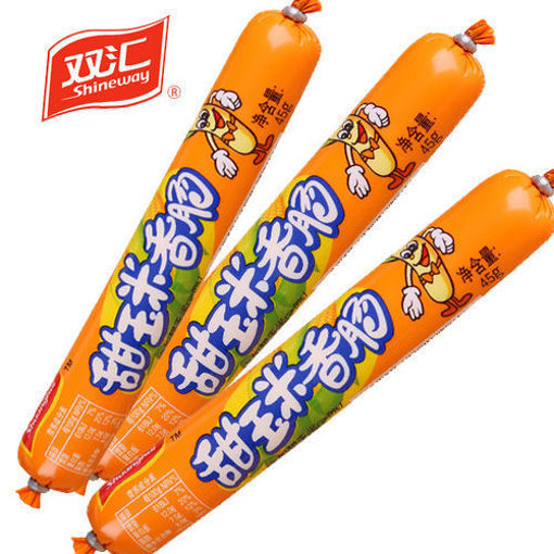 图片 一组3支! 双汇 黄袋甜玉米火腿肠 3x38g 