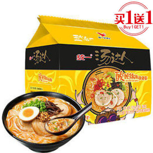 图片 买一送一! 统一汤达人 5连包 酸酸辣辣豚骨面 565g 日期 2025-01-13