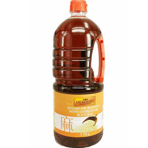 图片 李锦记 混合芝麻油 桶装 1.75l (芝麻香油 ) 日期见内页