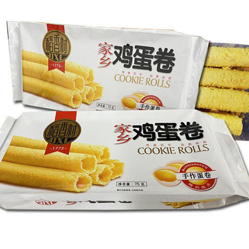 图片 稻香村 鸡蛋卷 原味 75g  日期见内页