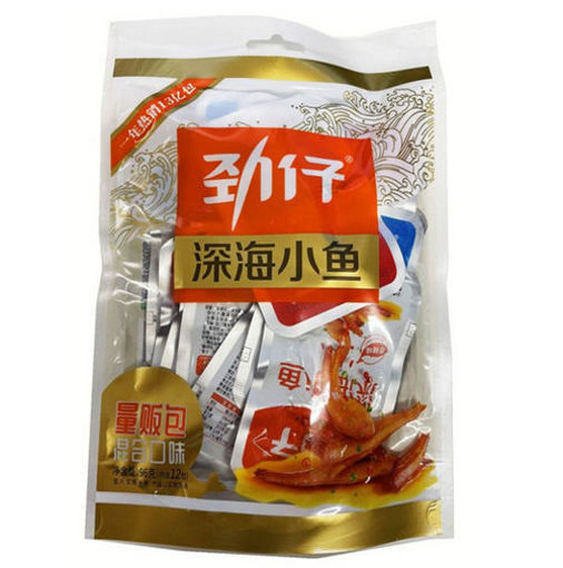 图片 劲仔 深海小鱼 综合口味 零食小鱼干 96g 日期见内页