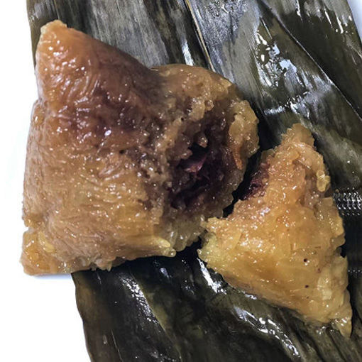 Picture of 一组2颗! 手工豆沙粽(实物图) 2xca.140g  klebe Rice Dumpling mit Bohnen