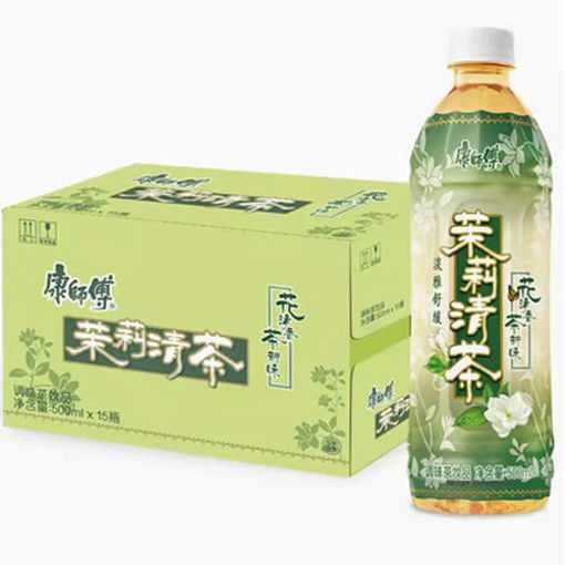 图片 整箱15瓶! 康师傅 茉莉清茶 茶饮料 15x500ml 日期见内页