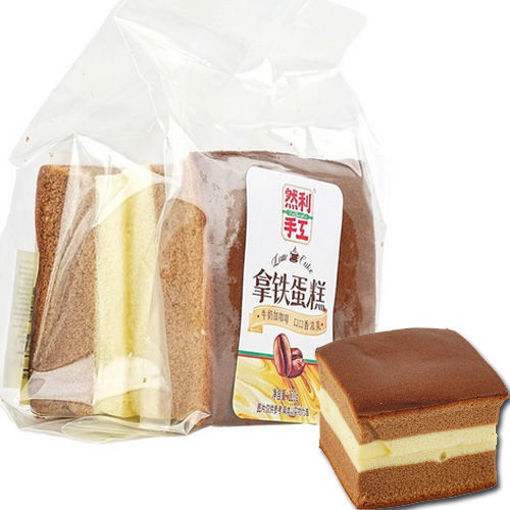 图片 然利 拿铁蛋糕 120g  日期见内页