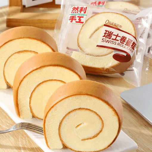 图片 然利 瑞士卷蛋糕 85g 日期见内页