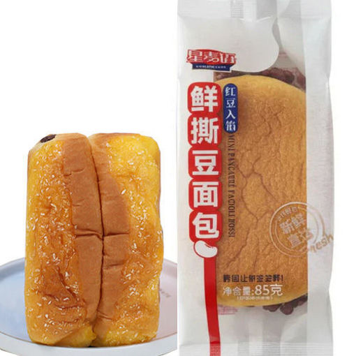 图片 星麦语 鲜撕豆面包 红豆夹心 85g
