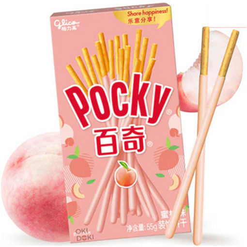 图片 日本GLICO格力高 百奇 蜜桃味 55g