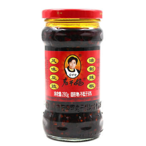 图片 老干妈 风味豆豉油制辣椒 280g 日期见内页