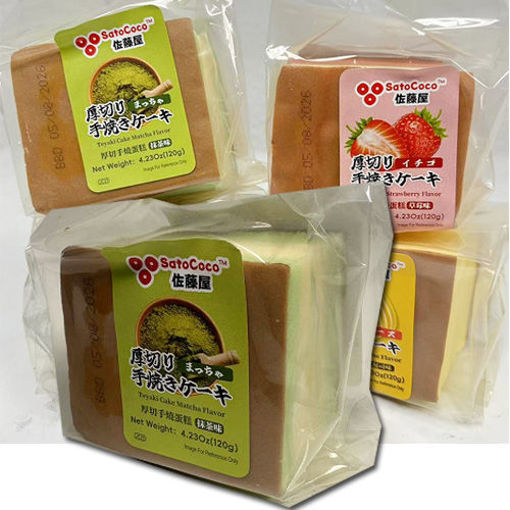 图片 佐藤屋 厚切手烧蛋糕 抹茶味 120g  日期见内页