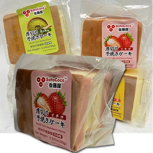 图片 佐藤屋 厚切手烧蛋糕 草莓味 120g  日期见内页