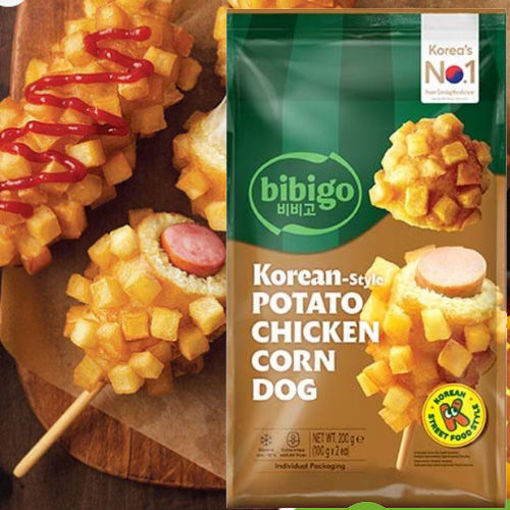 图片 Bibigo 薯仔芝士热狗 大包 200g (内含2支)