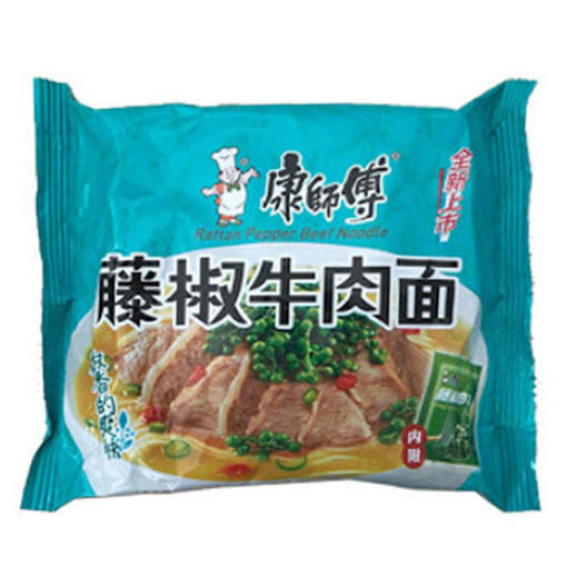 图片 康师傅方便面 藤椒牛肉面108g 日期见内页