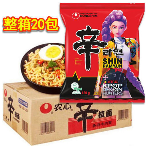 图片 整箱20包! 农心 辛拉面 韩剧卡通版 20包x120g 日期见内页