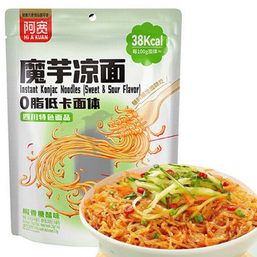 图片 白家魔芋凉面 0脂 甜酸味 255g (椒香糖醋)