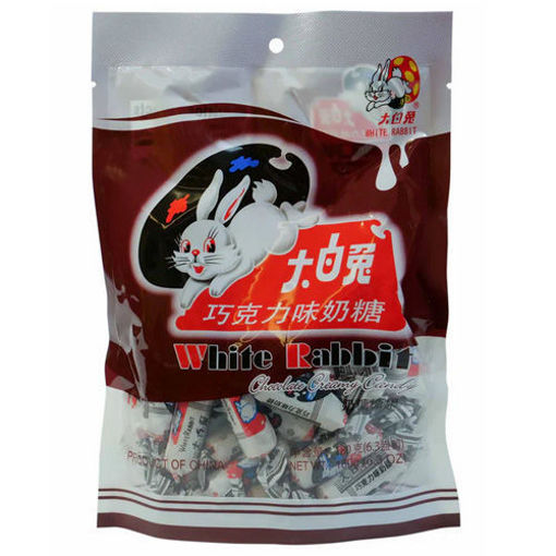 图片 大白兔 巧克力味奶糖 家庭装 180g 日期见内页