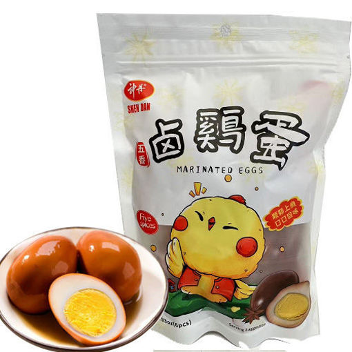 图片 神丹 五香卤鸡蛋 6颗 168g 内含小包装